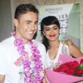 Fabio Cannavaro dan Julia Perez Saat Jumpa Pers Football Legend Tour 2014