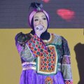Melly Goeslaw Saat Tampil di Kempinski Grand Ballroom, Jakarta