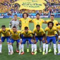 Tim Brazil di Laga Perdana Piala Dunia 2014