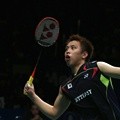 Kenichi Tago Asal Jepang Ketika Melawan Jan O Jorgensen (Denmark) di Final Tunggal Putra