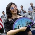 Upacara Kemerdekaan di Kedutaan Amerika Serikat di Paris