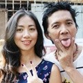 Bimbim Slank dan Istri Saat Pemilu Presiden 2014