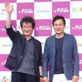 Moon Sung Geun dan Ahn Sung Ki di Red Carpet Puchon International Fantastic Film Festival 2014