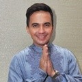 Sahrul Gunawan di Acara Peragaan Busana Muslim Karya La Mole Boutique