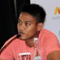 Kurnia Meiga di Jumpa Pers Pertandingan Juventus vs ISL All Star