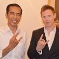 Matt Hart Gitaris Arkarna Kunjungi Jokowi di Balai Kota DKI Jakarta