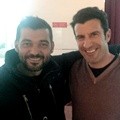 Sergio Conceicao Bersama Luis Figo