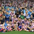 Pemain Atletico Madrid Rayakan Keberhasilan Tim