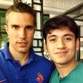 Giorgino Abraham Bersama Robin van Persie