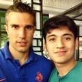 Giorgino Abraham Bersama Robin van Persie