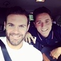 Juan Mata Bersama Ander Herrera