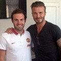 Juan Mata Bersama David Beckham