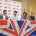 Nidji Saat Jumpa Pers di Kedubes Inggris, Kuningan, Jakarta