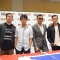 Nidji Saat Jumpa Pers di Kedubes Inggris, Kuningan, Jakarta