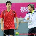 Mohammad Ahsan/Hendra Setiawan Saat Diberi Arahan Pelatih Herry IP