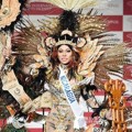 Miss Nikaragua Jeimmy Garcia Saat Sesi Kostum Nasional