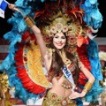 Miss Panama Aileen Bernal Saat Sesi Kostum Nasional