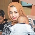 Shireen Sungkar di Perayaan Ulang Tahun Anak Titi Kamal dan Christian Sugiono
