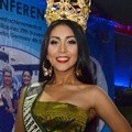 Penampilan Annisa Ananda Nusyirwan Saat Jumpa Pers Miss Earth 2014