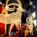 Hiasan Lampu Bentuk Rusa Meriahkan Perayaan Natal di Korea Selatan