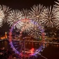 Perayaan Tahun Baru 2015 di London Eye, Inggris