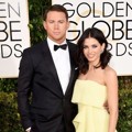 Channing Tatum dan Jenna Dewan di Red Carpet Golden Globe Awards 2015
