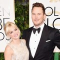 Anna Faris dan Chris Pratt di Red Carpet Golden Globe Awards 2015