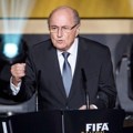 Presiden FIFA Sepp Blatter di Ballon d'Or 2014
