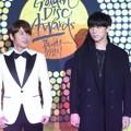 K.Will dan JungGiGo di Red Carpet Golden Disk Awards 2015