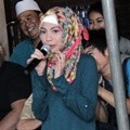 Kezia Karamoy di Lokasi Syuting Sinetron 'Gue Juga Islam'