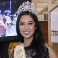 Maria Rahajeng di Jumpa Pers Penyambutan Miss World 2014