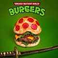 Burger dengan Bentuk Cangkang Kura-Kura