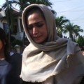 Jessica Iskandar Saat Berada di Rumah Duka Olga Syahputra