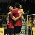 Kegembiraan Hendra Setiawan dan Mohammad Ahsan Setelah Menang