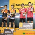 Para Pemenang Kategori Ganda Putra Saat di Atas Podium