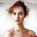Lily James di Majalah InStyle UK Edisi Januari 2015