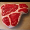 Kue Miniatur Bentuk Daging Steak