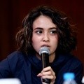 Ayushita di Konferensi Pers Program Baru Trans TV Mei 2015