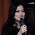 Titi Kamal di Press Conference Dubbing 'Transformers: Age of Extinction'