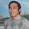 Abimana Aryasatya di Jumpa Pers Film 'Bulan Terbelah di Langit Amerika'