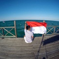 Perayaan HUT RI Ke-70 di Pulau Derawan, Kalimantan Timur