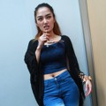 Siti Badriah di Jumpa Pers HUT SCTV ke-25