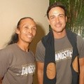Yayan Ruhian dan Hamish Daud di Gala Premier Film 'Gangster'