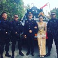 Pernikahan Kadek Devi dan Dewa Yoga Dikawal Pasukan Brimob