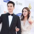Lee Dong Wook dan Kim Jung Eun di Red Carpet Seoul International Drama Awards 2015