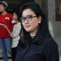 Marcella Zalianty Saat Ditemui di Mabes Polri, Jakarta