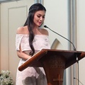 Sandra Dewi Didapuk Menjadi Lektris di Pemberkatan Chelsea-Glenn