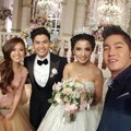 Franda dan Samuel Zylgwyn di Resepsi Pernikahan Glenn Alinskie dan Chelsea Olivia