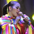 Syahrini di HUT Global TV ke-13