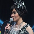 Gracia Indri di HUT Global TV ke-13